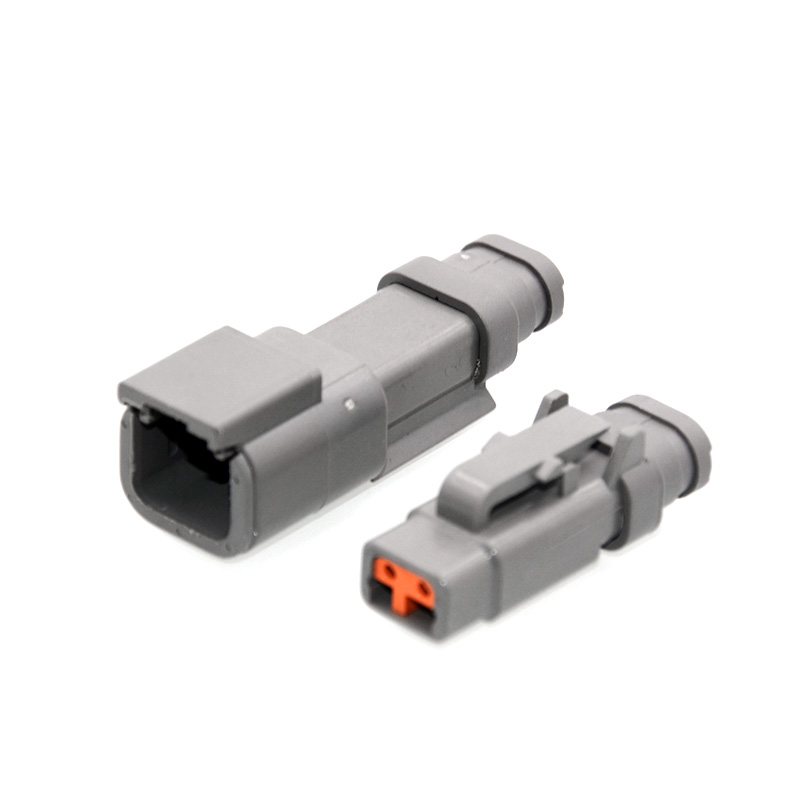 DTM06-2S-E007-Assy 2-Way Plug Assembly, Gray